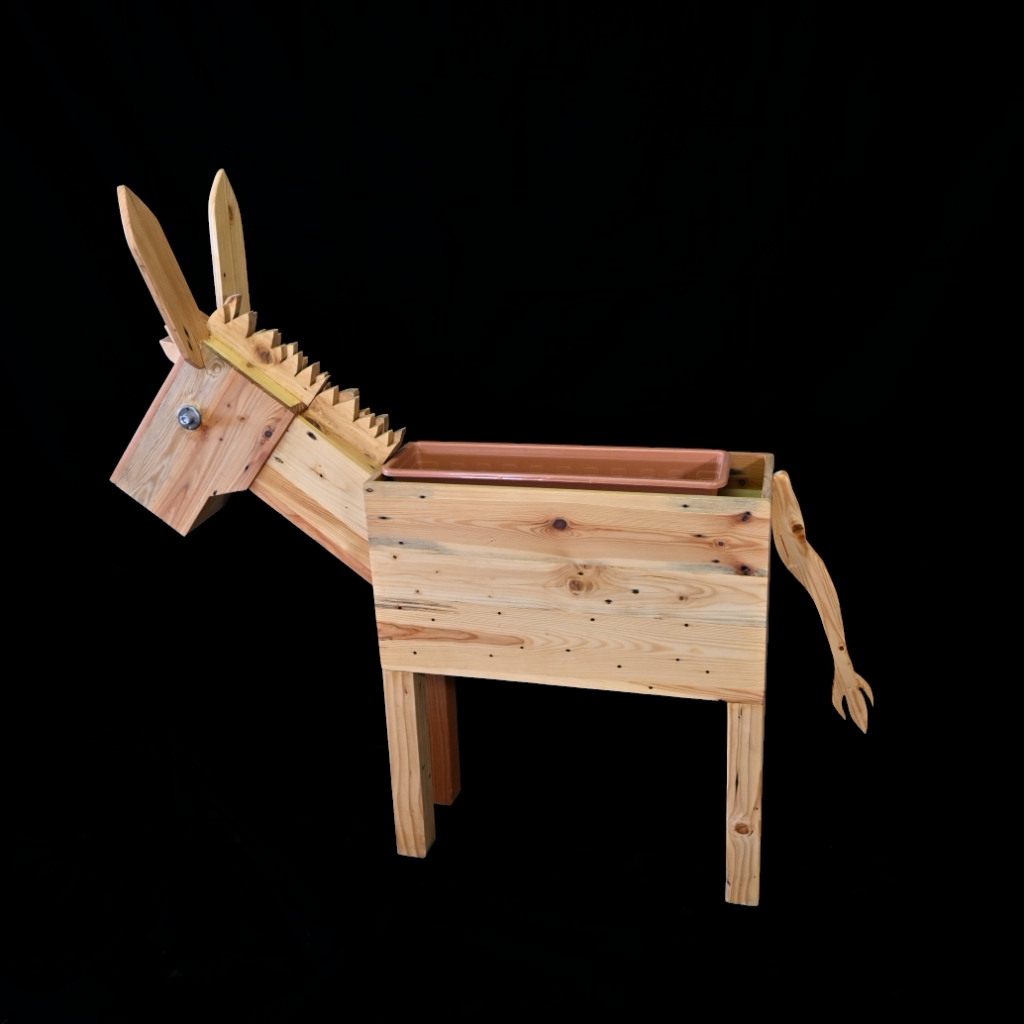 Bac à fleurs cheval